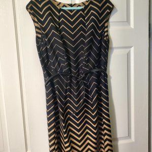 Chevron Pattern Dress - Dress Barn